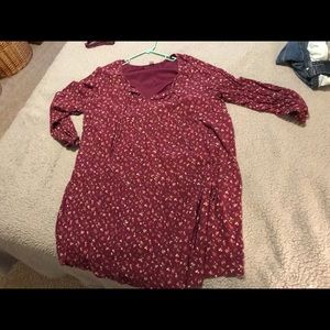 Old navy midi long sleeve tassel dress